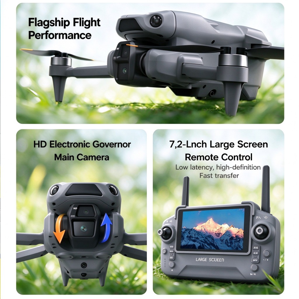โดรนรุ่นใหม่ LF682 MAX GPS พร้ - Drone Gimbal บทวิจารณ์และราคา