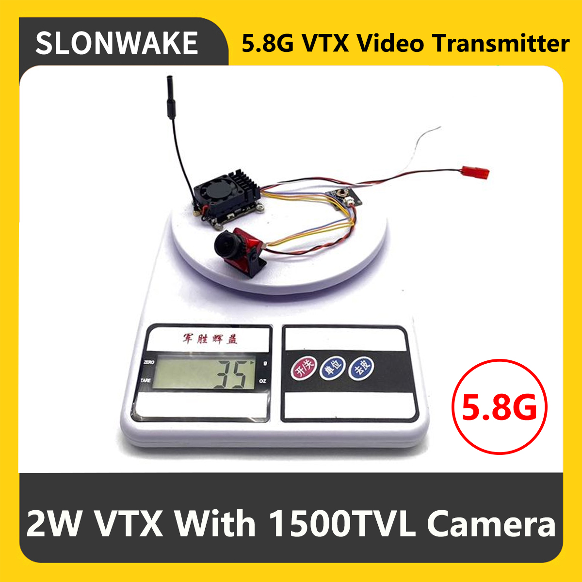 SLONWAKE 5.8G 2000mW FPV VTX ต - Drone Frame บทวิจารณ์และราคา